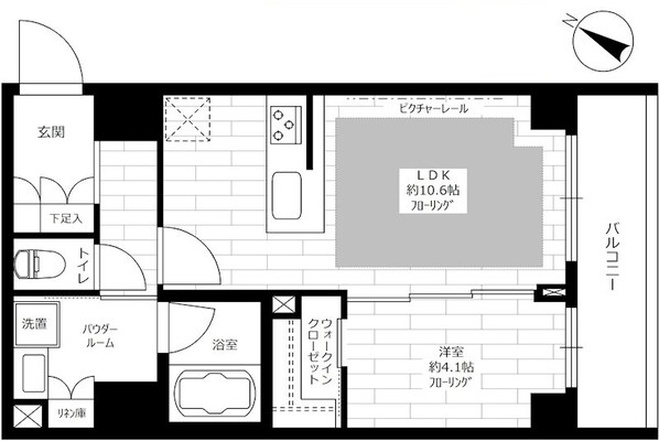 水天宮前駅 徒歩2分 6階の物件間取画像